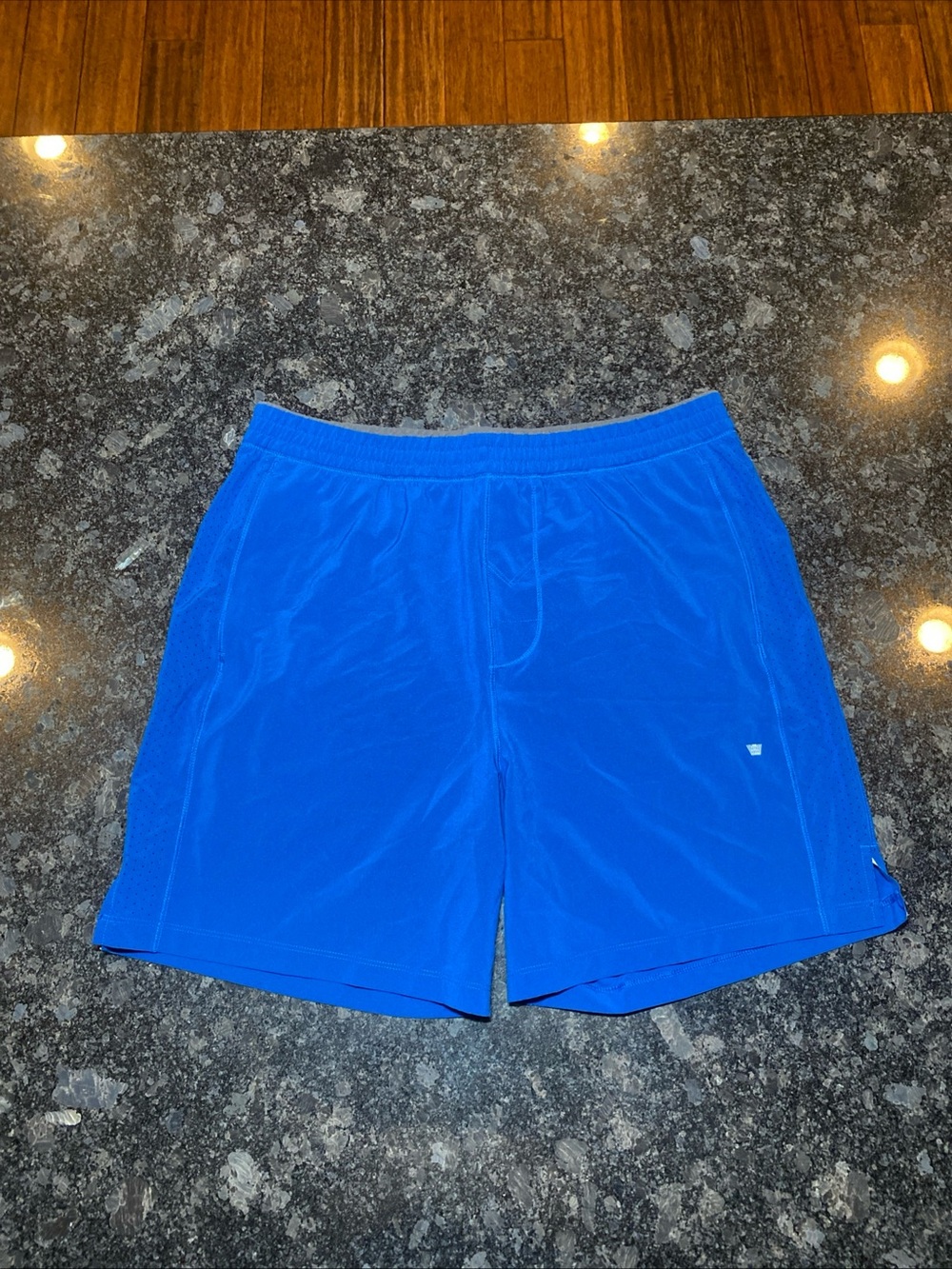 Mack Weldon Shorts Mens M Royal Blue Stretch Drawstring Athletic For Daily Wear
